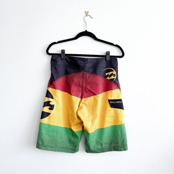 Billabong Mens Horizontal Stripes Board Shorts Multicolor Size 30 - Picture 2 of 7